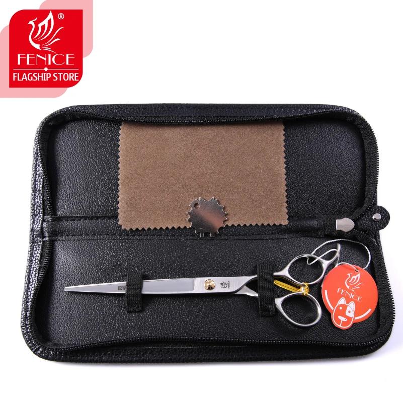 Fenice Professional Japan 440c 7,5 дюймовые ножницы для стрижки питомцев ножницы для груминга шерсти тедди-собак филировочные ножницы ножницы для груминга