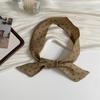 Long Silk Scarf New Fashion High Sense Small Scarf Versatile Long Bag Ribbon Decorative Headband Belt