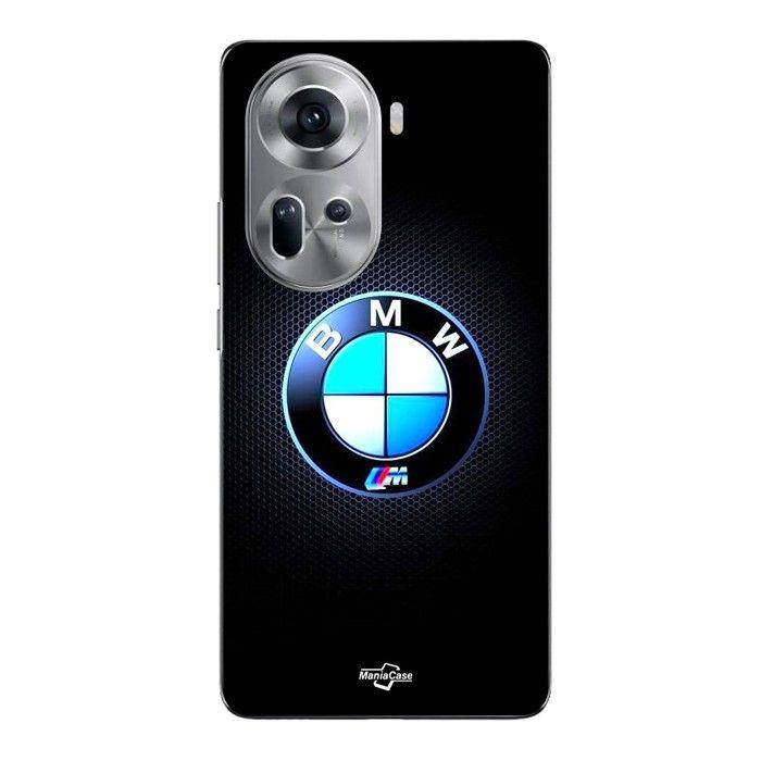 Чехол Для Oppo Reno 11 5g Логотип Bmw M светящийся карбон Maniacase