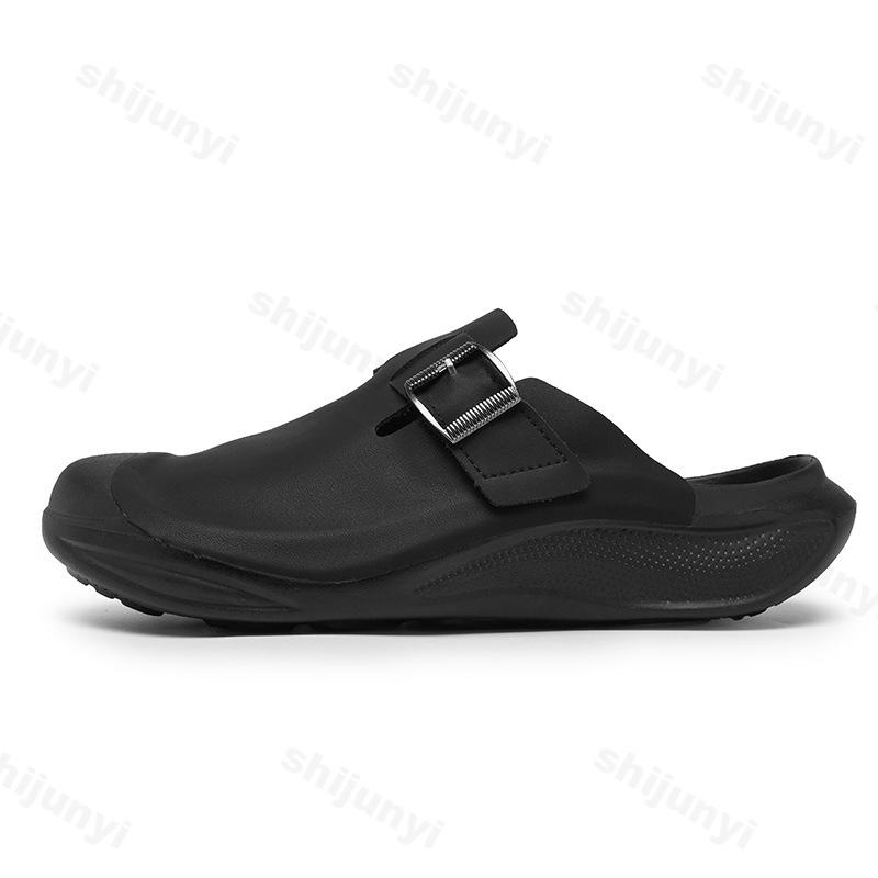 Мода Модный тренд Повседневные полушлепанцы для мужских 2025 Весна Новинка Толстая подошва Ретро Удобные Слипоны Драггеры Пляжные Массивные Сандалии