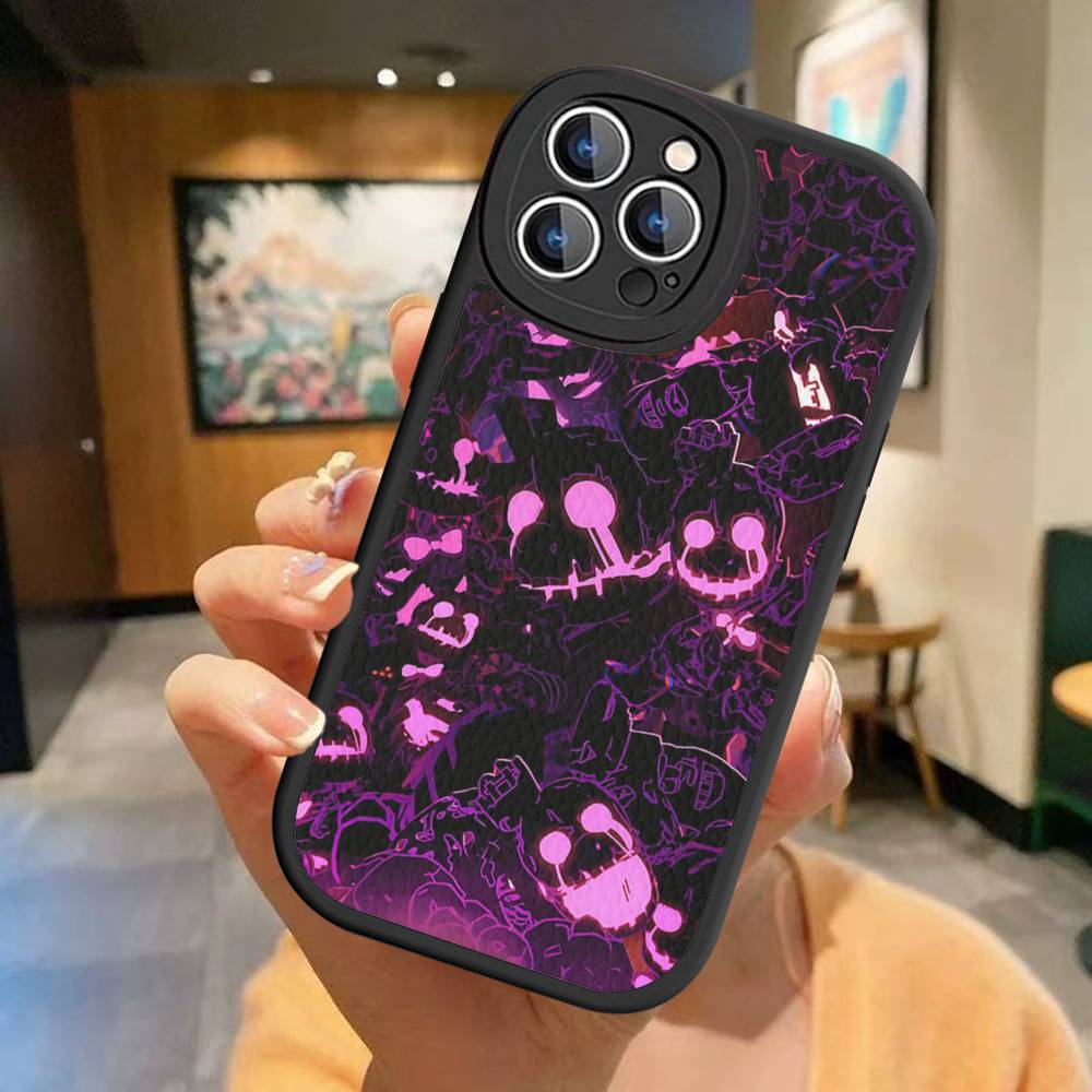 F-FNAF Пять ночей с Фредди Чехол для телефона для iPhone 16 15 14 13 Pro Max 11 12 Plus Кожаный Силиконовый Чехол