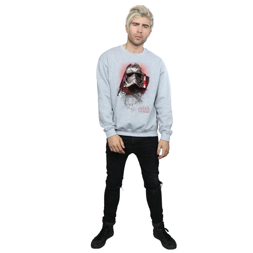 Star Wars Mens The Last Jedi Captain Phasma Brushed Sweatshirt