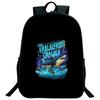 Рюкзак Tung Tung Tung Sahur, итальянский, с мультяшным рисунком, детский, для мальчиков и девочек, для студентов, школьный рюкзак, Tralalero Tralala, подростковая сумка через плечо.