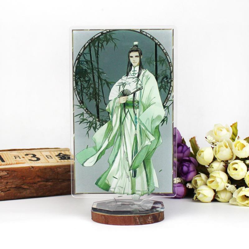 Anime The Scum Villain Self Saving System Figure Stand Model Plate Toy Shen Qingqiu Luo Binghe Cartoon Student Desk Decor