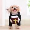 Halloween Pet Priest Costume: Funny Cosplay Outfit for Small Dogs & Cats