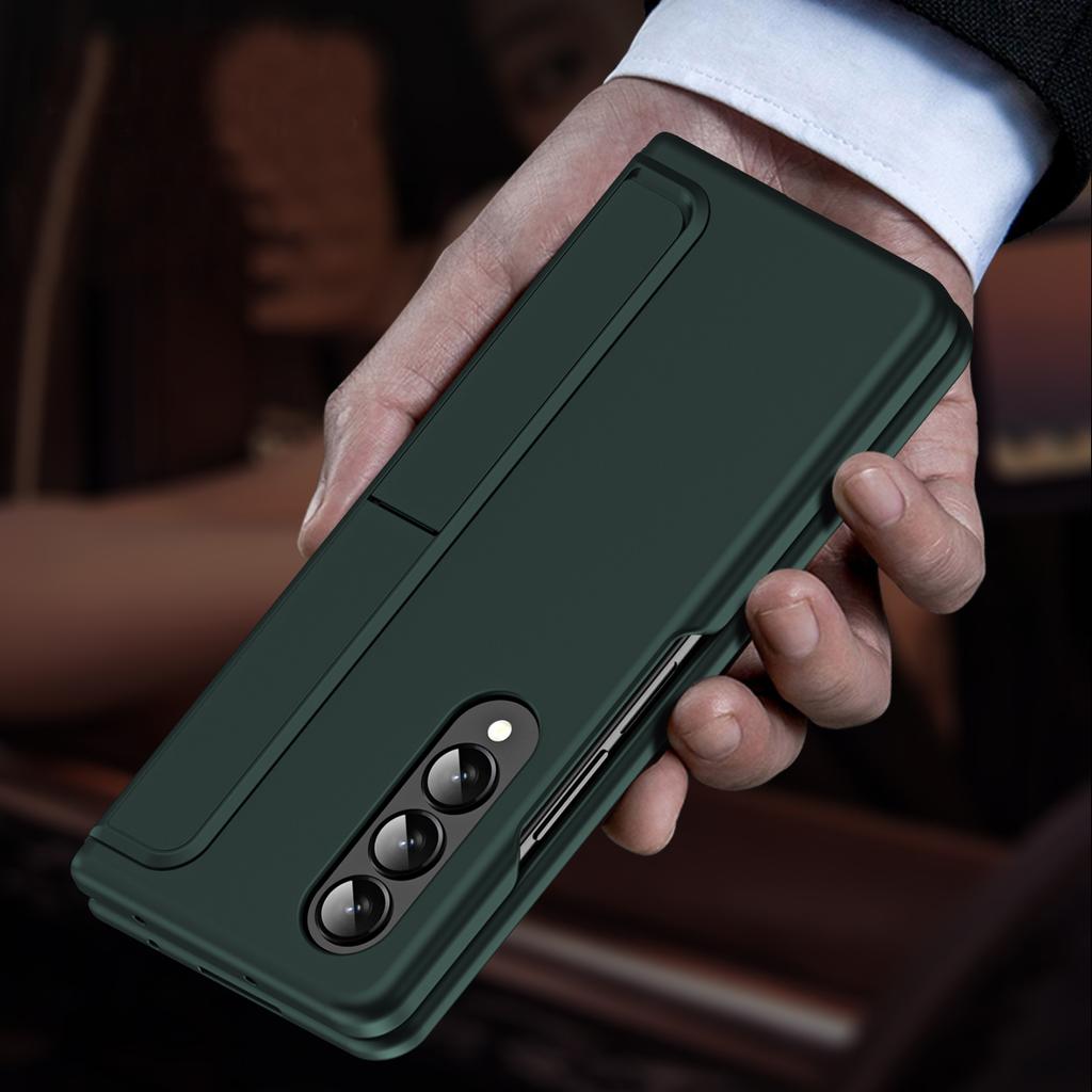 Для Samsung Galaxy Z Fold 4 3 Чехол Съемный Держатель Ручки Невидимый Кронштейн Подставка Жесткий Матовый Чехол Для ПК Со Стилусом