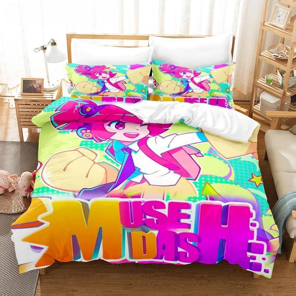 Fashion 3D Print Music Game Muse Dash Bedding Set Single Twin Full Queen King Size Bed Set Adult Kid Bedroom Duvet Cover Sets
