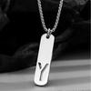 Буквы из титановой стали с инициалами, подарки, модные ювелирные изделия, мужское ожерелье, ожерелье в стиле Ins, свитер-цепочка