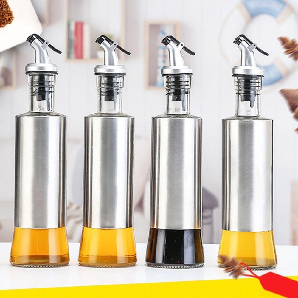 Герметичная бутылка для приправ 200/300/500 мл, дозатор уксуса, новый горшок для масла для приготовления пищи