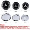 56/60/63/65/68MM Car Badge Wheel Center Cover Hub Cap Stickers Mercedes Benz A B C Class AMG Smart Fortwo 451 W203 W202 Gla
