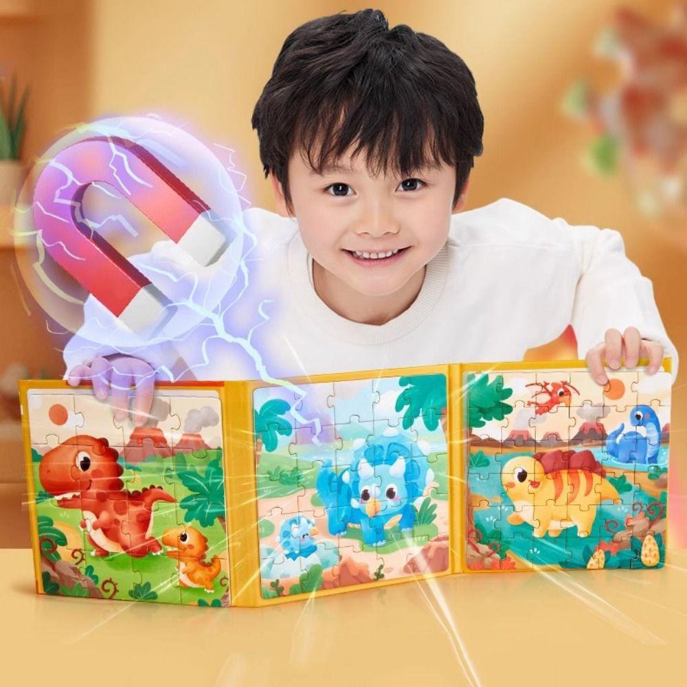 Магнитный пазл Лесные животные Панда Океан Мультяшное животное Пазл Сделай сам Домашний декор Пазл с цифрами Дети