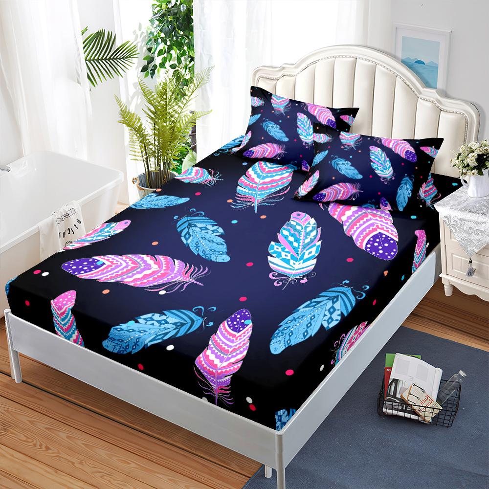 Матрас, Набор из трех предметов: матрас и защитный чехол, Защитный чехол для матраса из перьев, Полностью закрытый