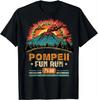 Pompeii Fun Run - География Вулканолог Футболка Вулканология Уличная одежда Винтажная футболка Футболки