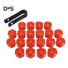 DYS Auto Shop 20Pcs 17mm Car Vehicle Wheel Center Nut Protection Cover Caps with Removal Tool