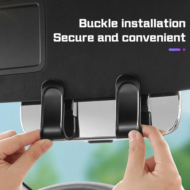 Hub Caps Car Visor Sunglasses Glasses Case Clip Eyeglasses Box Holder For Renault Megane 2 3 4 Twingo Clio Talisman Captur Trafi