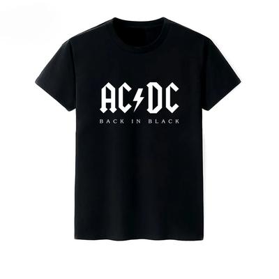2025 Новая рок-футболка Мужская ACDC AC Группа Highway Rock Металл Панк Мужская одежда С принтом Мужская и женская футболка с коротким рукавом#Цвет