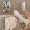Ladies Spring and Summer Thin Fashion Sweet Lace Mesh Breathable Boneless Tube Socks