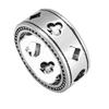 European and American Street Hip-hop Style Playing Cards Heart Couple Rings Versatile