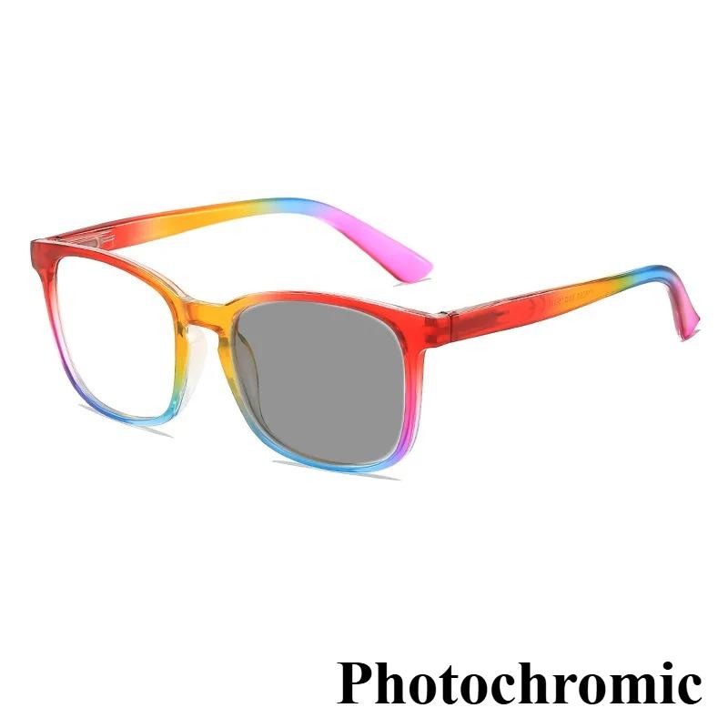 Нейтральная мода Новые фотохромные очки для пресбиопии Ультралегкие Защита глаз от синего света Очки для чтения от 0 до +4.0