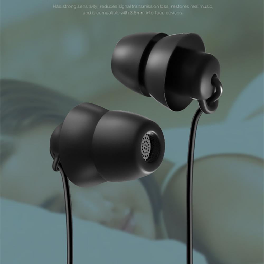 Sleep Earphone In-Ear Headset Noise Cancelling Sleeping Headphone HiFi 3.5mm Wired Headphones Mobile Phone MP3 Sleeping Earphone 2
