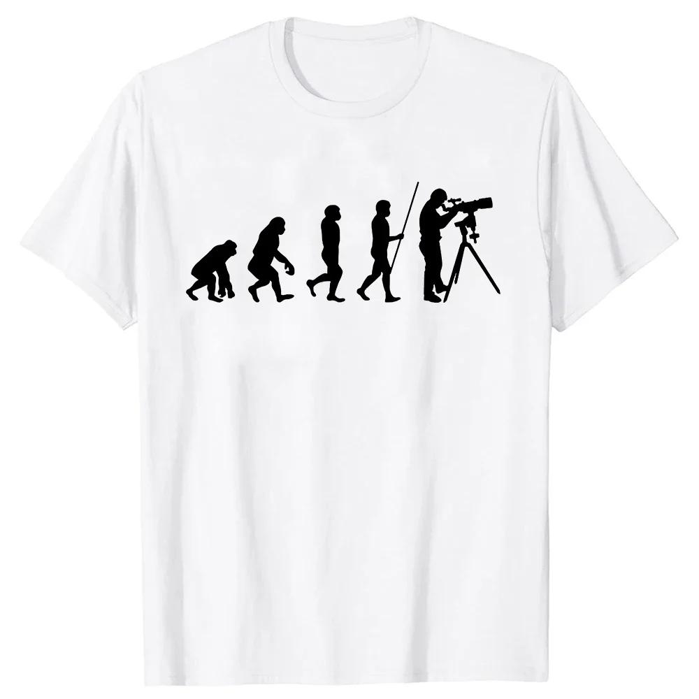 Hot Sale Funny Astronomy Cool Gift Cotton Evolution T-Shirt Simple Style Tops Casual Short Sleeve oversized fashion clothing