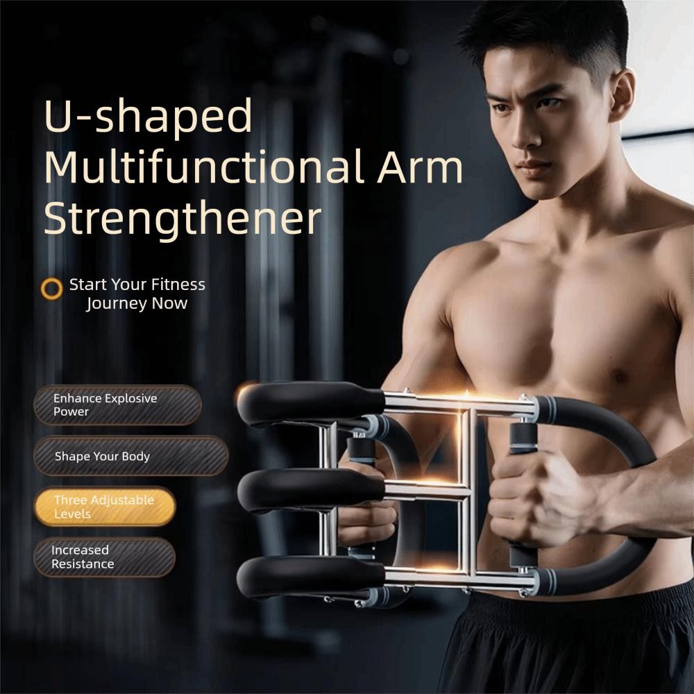 U-Shaped Arm Trainer Adjustable Chest Workout Equipment Chest Expander Indoor Workout