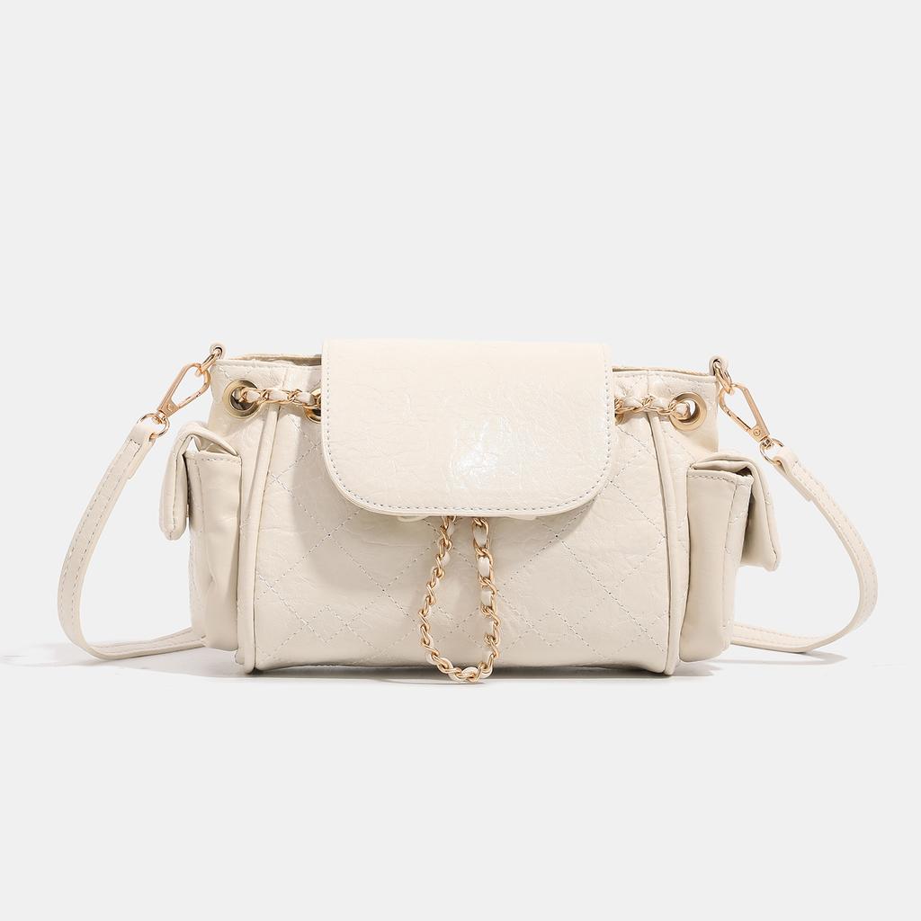 Простая и повседневная одноплечевая сумка, нишевое качество, в корейском стиле, стильная и модная маленькая квадратная сумочка