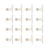 15PCS 11.5mm Doll Joint Connectors Includes Wood/Metal Disks for Doll Crafting Project Plush Toy Repair Accessories