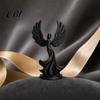 Artistic Angel Ornament 3D Printed Dancing Figurine, Modern Winged Women Statue, Home Decoration Decorative Sculpture for Living Room, Bedroom,