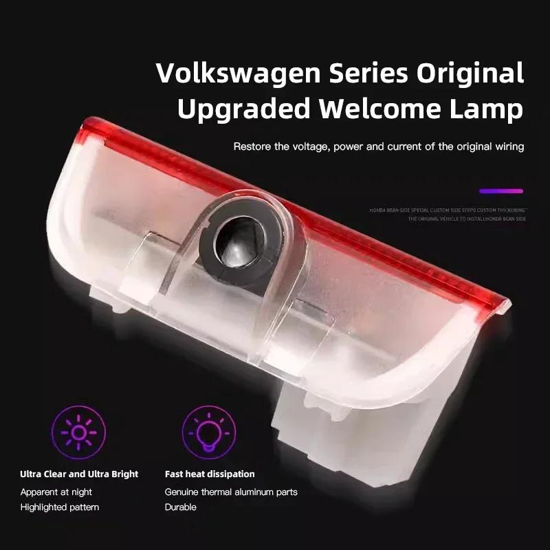 Car HD Door Welcome Lights Led Projector Decor Lamp For VW R Line GTI Atlas Jetta Touareg Variant Golf Polo Taos Nivus Passat Ti zh8