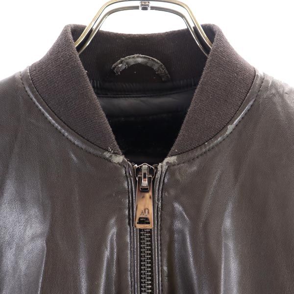 Armani Jeans Подкладка из искусственного меха Куртка на молнии 48 Логотип серии Black Мужская Б/у