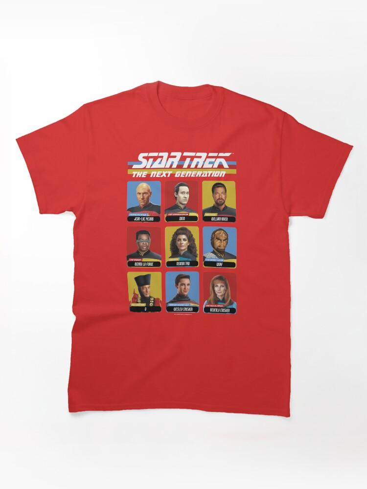 Star Trek The Next Generation Star Trek Next Generation Portrait Panel Poster Classic Unisex T-Shirt