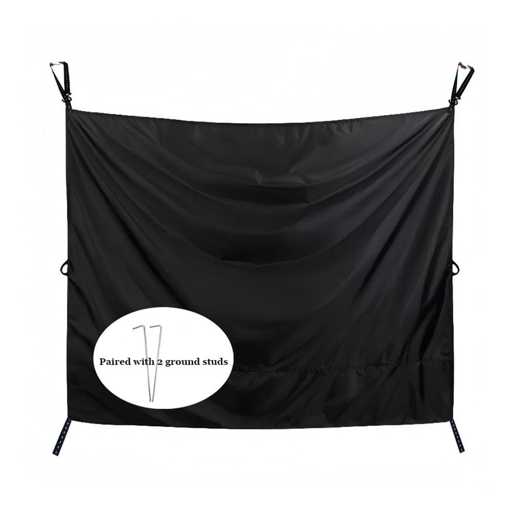 Camper Tailgate Protector with Hooks for Outdoor Shower Curtain