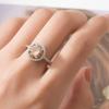 Sace Gems Классическое кольцо из медного сплава с цирконом, женские ювелирные изделия, свадебный подарок, открытая вечеринка
