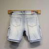 Men's Slim Light Blue Denim Workwear Shorts with Contrast Pockets
