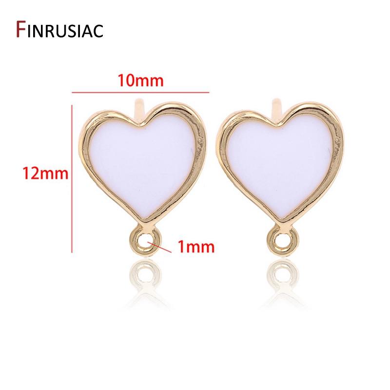 Supplies For Jewellery Wholesale 14K Gold Plated Heart Shape Earring Hooks Accessories Handmade DIY Earrings Findings
