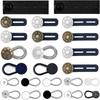 12/16/24/26 pcs Strong Elasticity Waist Extender Buttons Button Style No Sew Extensions  for Jeans