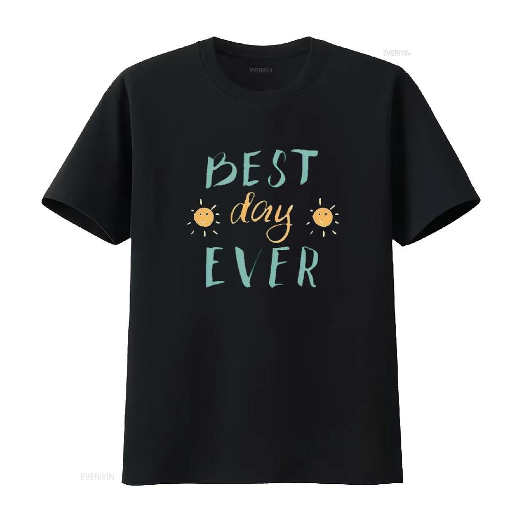 BEST DAY EVER Vintage T Shirt White 2X Large vintage Washed Stylish Versatile Soft Slightly Comfortable streetwear