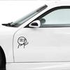 1x Funny Two Middle Finger Vinyl Car Sticker Car Door Window Decals Accessories