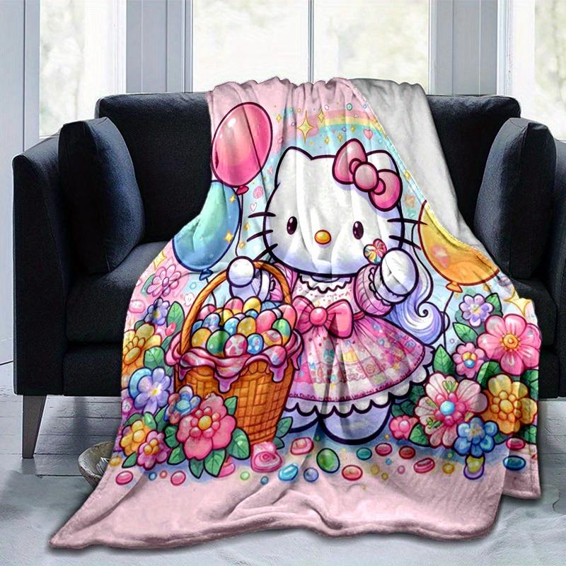 1шт. Hello Kitty Воздушные шары Радуга Плед для улицы - Милый домашний декор, Офисная салфетка, Подарокz0411222