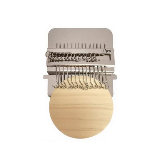 Маленький ткацкий станок для штопки, инструмент для плетения с 10/12/14/21/28 иглами, набор для самостоятельной починки джинсов, одежды, мини-машина для штопки, ткацкий станок