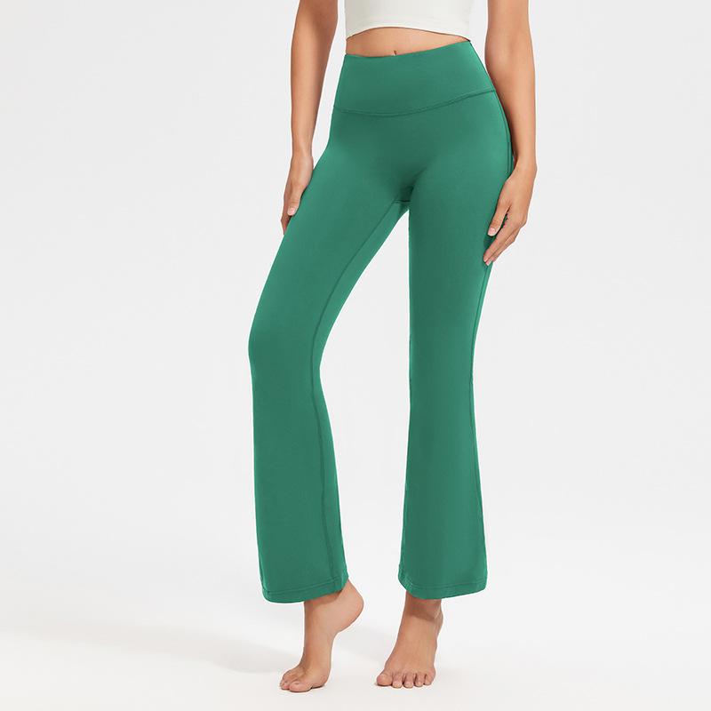 New Fashion Sports Casual Flared Yoga Pants Women High Waist Hip Lifting Fitness Yoga Trousers Women Slim Fit Loose Joggings Running Yoga Pants 25587