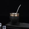 Stainless Steel Double-layer Mate Cup With Straw Texture Eggshell Cup Perfect For Yerba Mate Tea Drinking Yerba Mate Cup New