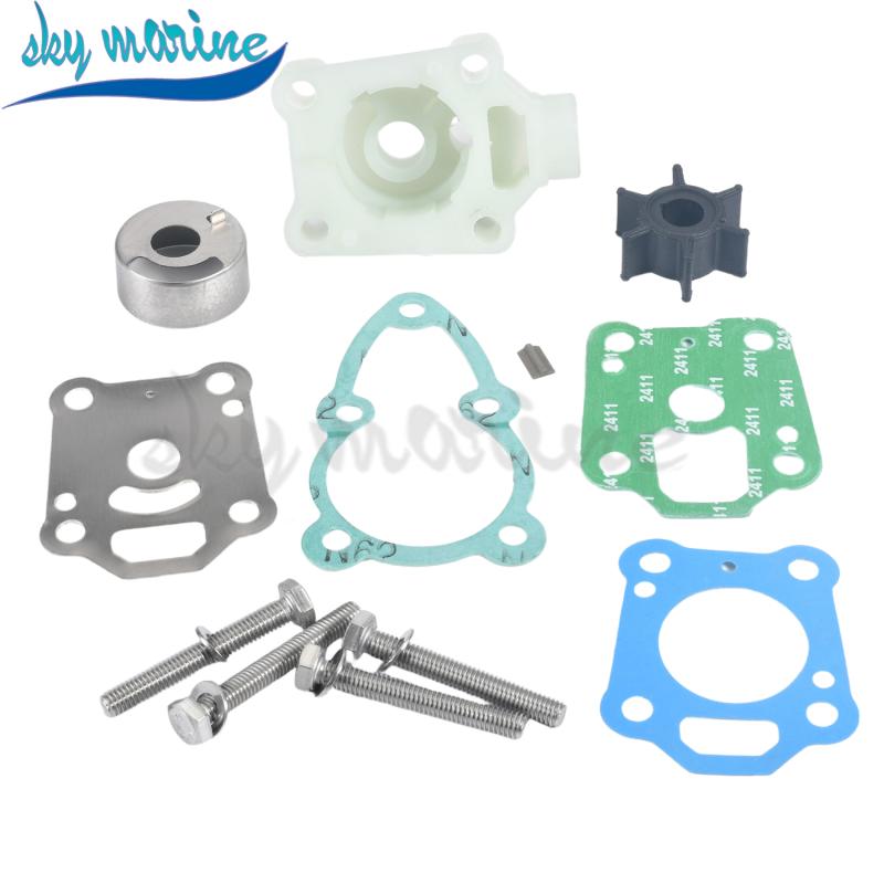 Water Pump Repair Kit with Housing 369-87322-0 For Nissan Tohatsu Outboard 4HP 5HP 6HP M4C MFS4B M5B MFS6B 369-87322 369873220M