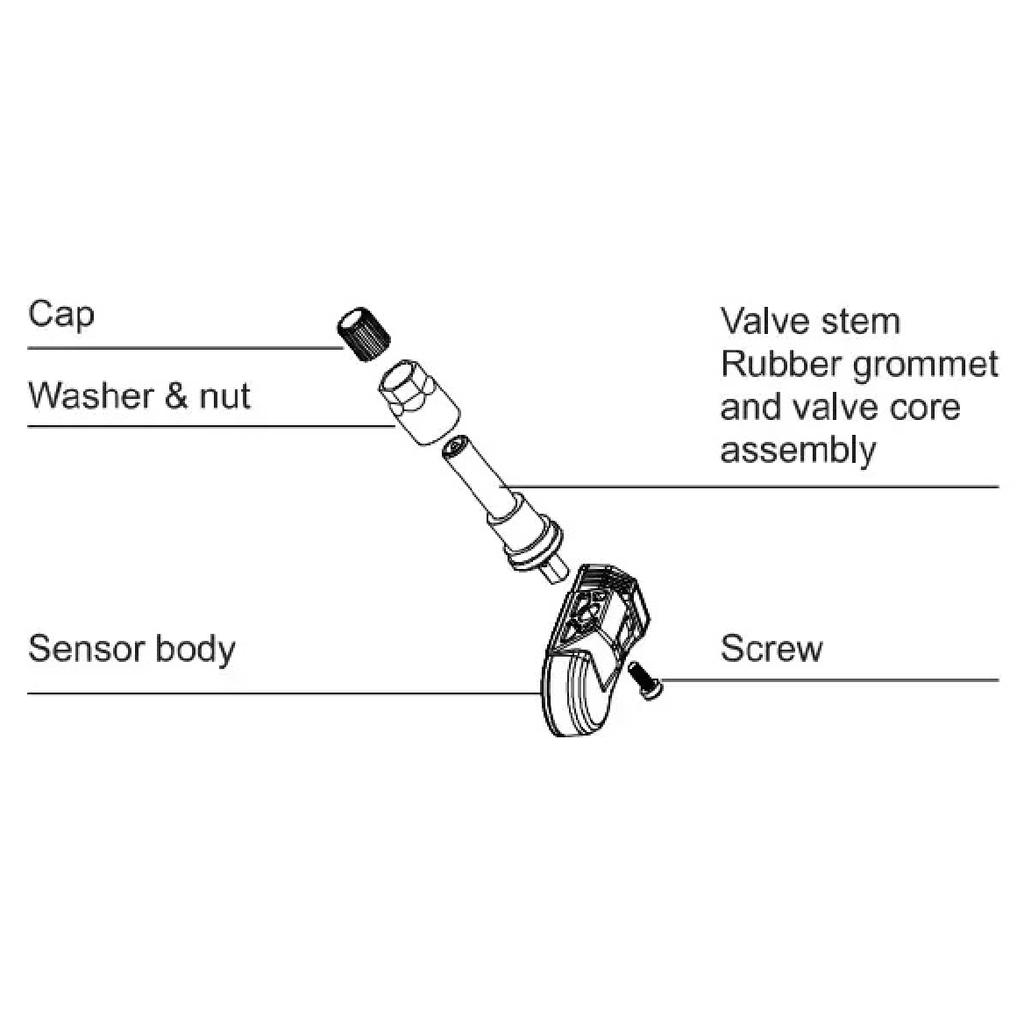 THINKCAR THINKTPMS S3 315/433MHz Car TPMS Tire Pressure Sensor Work with Thinkcar / Mucar VENUL I-PRO tpms tool