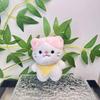 Charming Plush Animal Keychain Lovely Cartoon Cat Figurine Cozy Bag Pendant Children For
