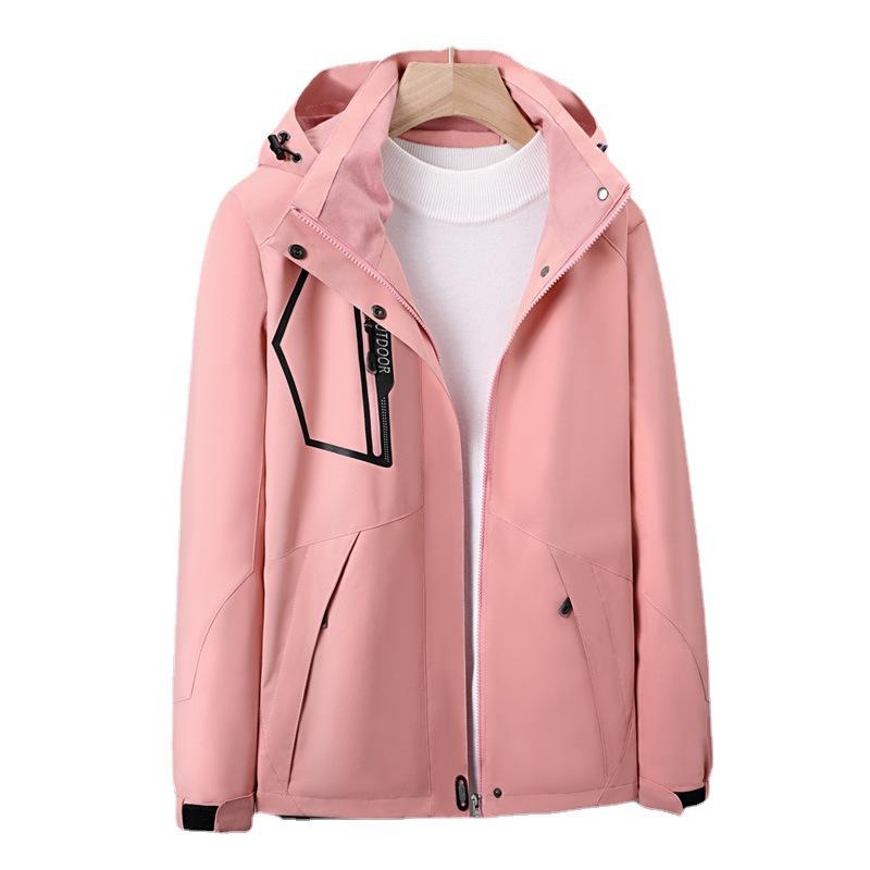 High-end Men's and Women's Spring and Autumn Thin Outdoor Windproof and Waterproof Single-layer Casual Sports Hooded Mountaineering Jacket