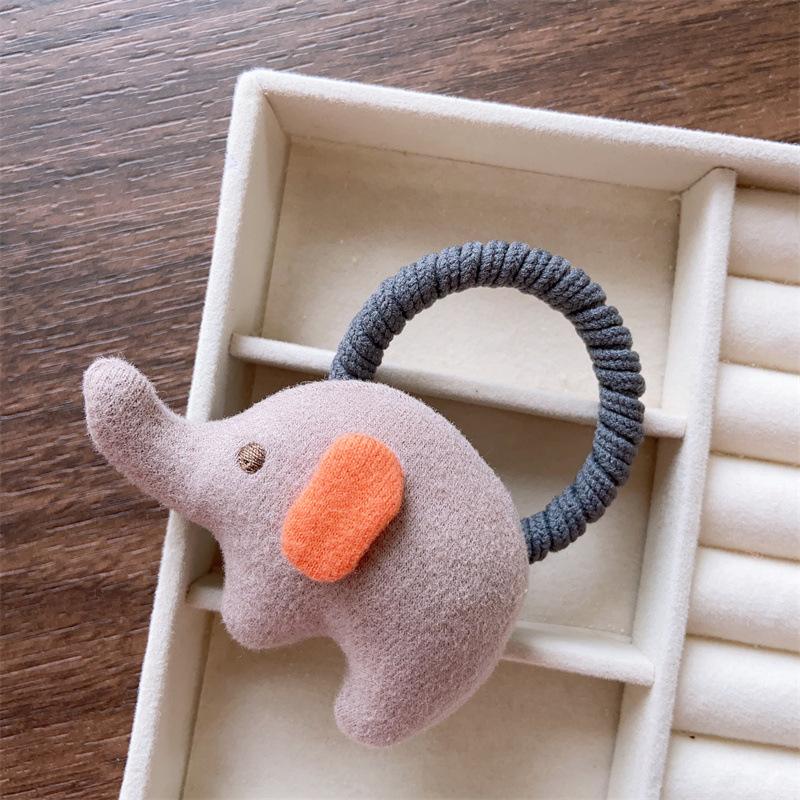 Детская милая резинка для волос с животными, эластичная, с кроликом, резинки для волос для девочек, резинка для волос с детским слоником, детские повязки на голову, аксессуары для волос