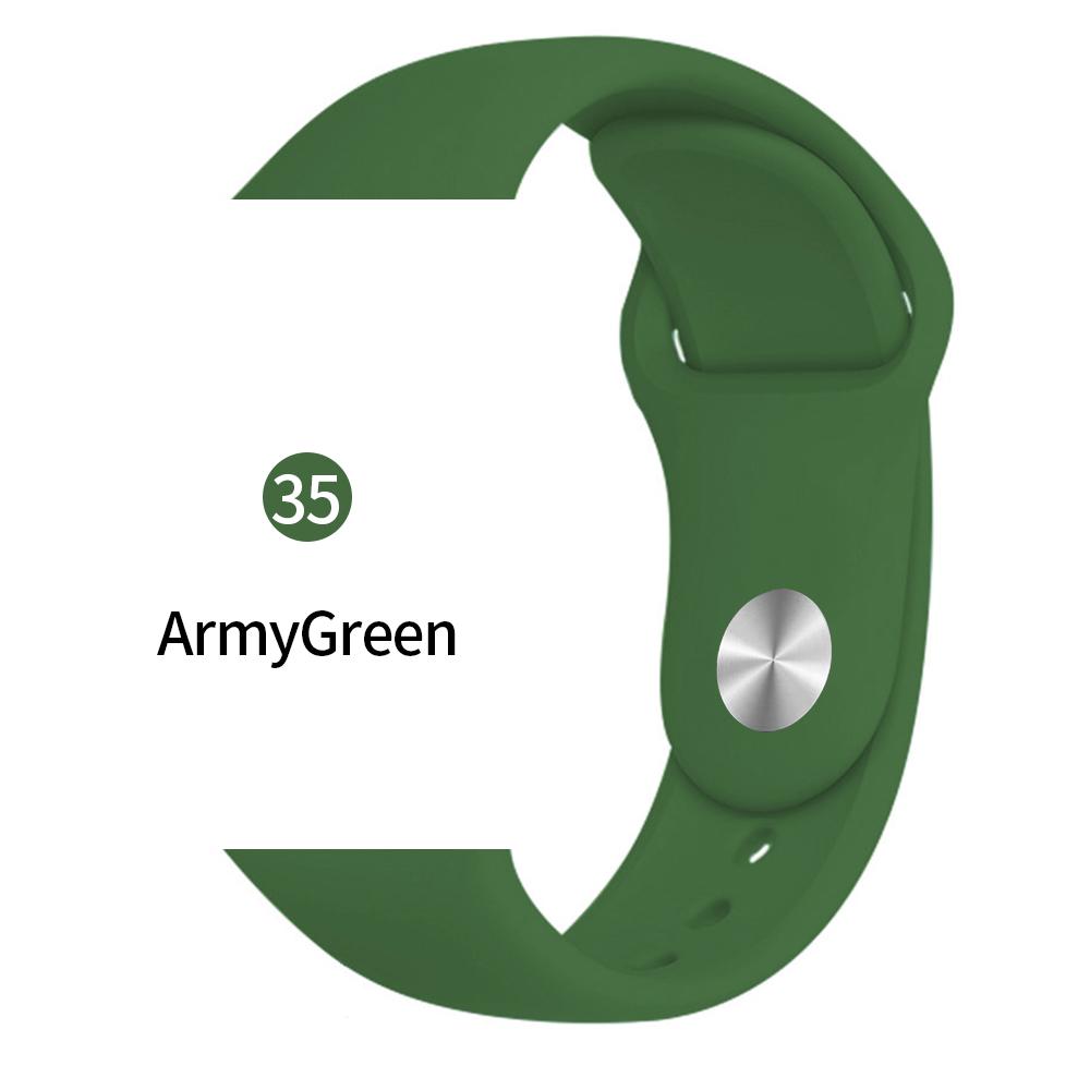 Мягкий спортивный силиконовый ремешок для часов Apple 4 3 2 1 38 мм 42 мм дышащий браслет для Iwatch Series 5 6 SE 40 мм 44 мм ремешок