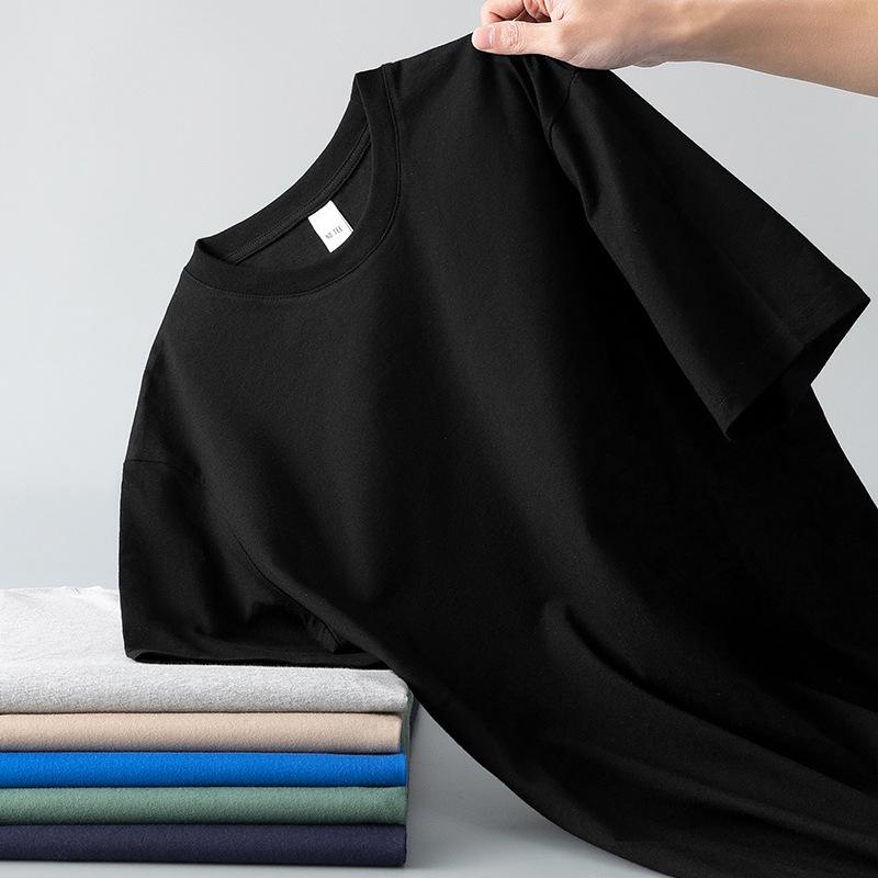 Мужская летняя модная белая повседневная свободная футболка с коротким рукавом